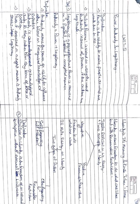 Unit 3,4,5 - Nice - Page No. Paga No. Data Date T1- len Means freelom ...