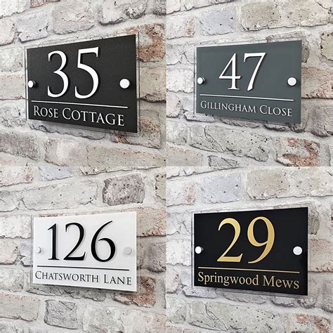Residential Address Plaques House Address Sign Bespoke 3D Address