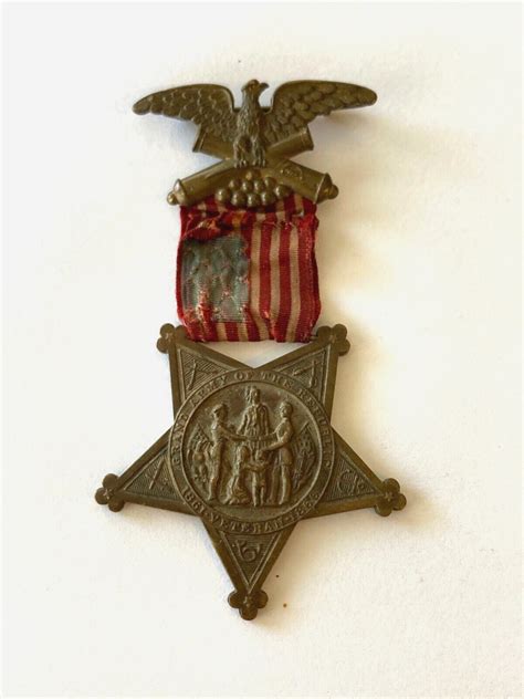 Antique 1886 THE GRAND ARMY OF THE REPUBLIC Civil War Veteran Medal Eagle -- Antique Price Guide ...