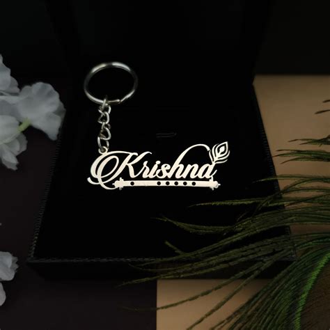 Krishna Premium Keychain with 92.5 Silver Plated – Metllory Trends