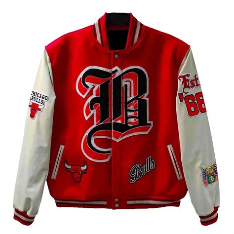 Costumized Bulls Letterman Jacket