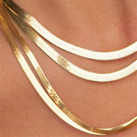 Herringbone Chain Necklace – Nyamahjewelry
