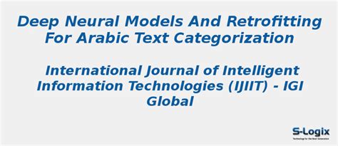 Retrofitting for arabic text categorization - Python Projects | S-Logix