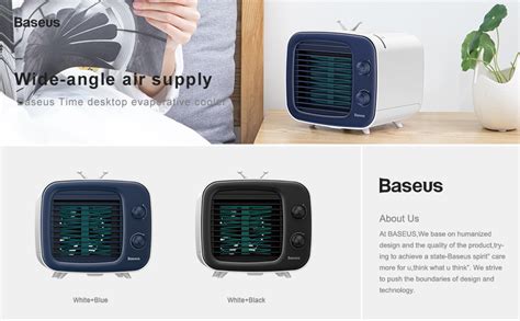 Baseus Time Desktop Evaporative Cooler Fan Windmill Air-Cooler ice ...