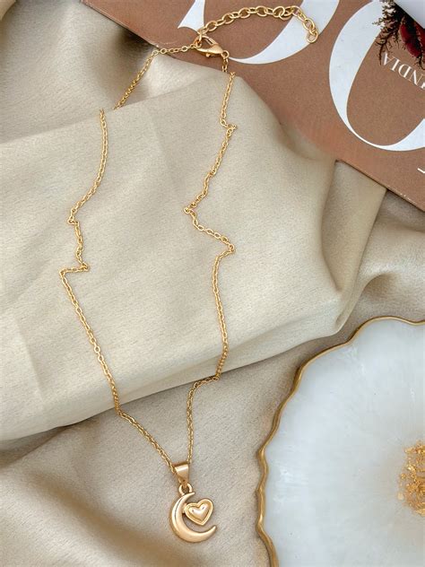 Golden Moon Heart Chain – Ishkaara