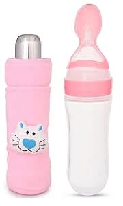 Buy UNIECROUNE KIDS - Stainless Steel Baby Feeding Bottle with Case ...