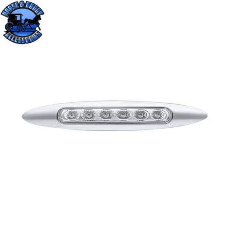 Double Fury 6 LED 6" Dual Function Marker Light With Chrome Bezel (Cho ...