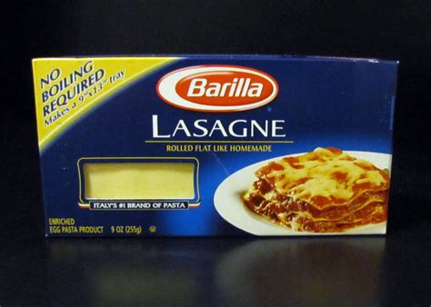 Smells Like Food in Here: Barilla No Boil Required Lasagna  