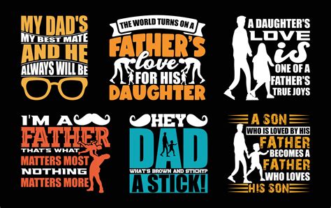 Father's Day T shirt Design Bundle, Quotes about Father's Day, Dad T ...