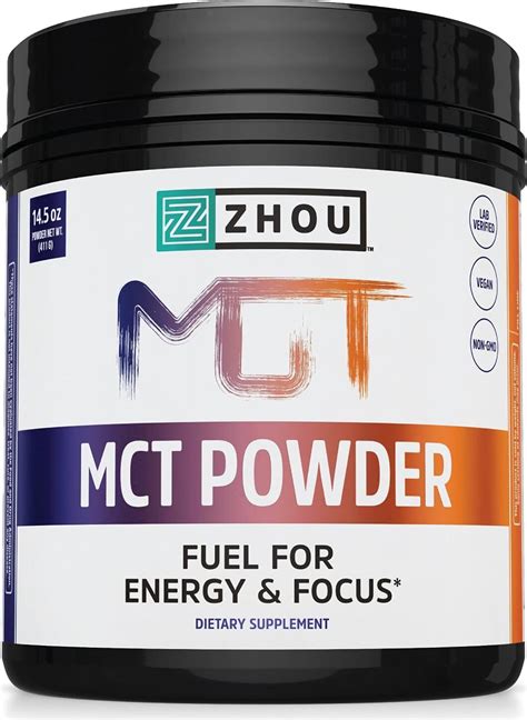 Zhou Nutrition MCT Oil Powder with Prebiotic Fiber