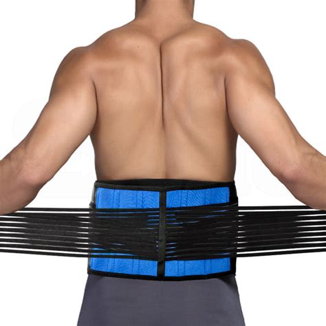 Lumbar & Lower Back Support Belt Brace Strap, Pain Relief, Posture Waist Trimmer | eBay