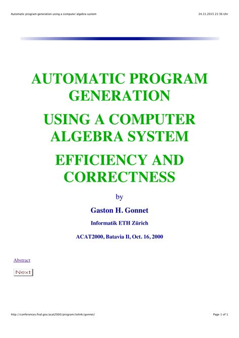 Image result for Program Systems Generation Number