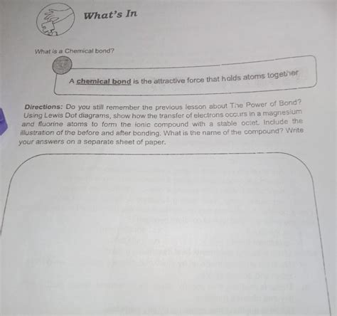 Using Lewis Dot diagrams: show how the transfer of electrons occurs in ...