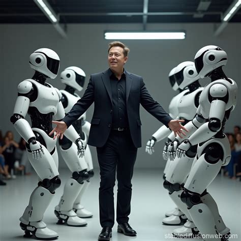 Elon Musk Robot Dance | Stable Diffusion Online
