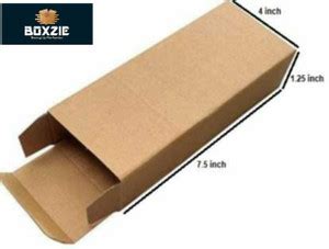 Boxzie Corrugated Cardboard 3 Ply Corrugated Box Size -LxWxH-7.5x4x1.25 ...