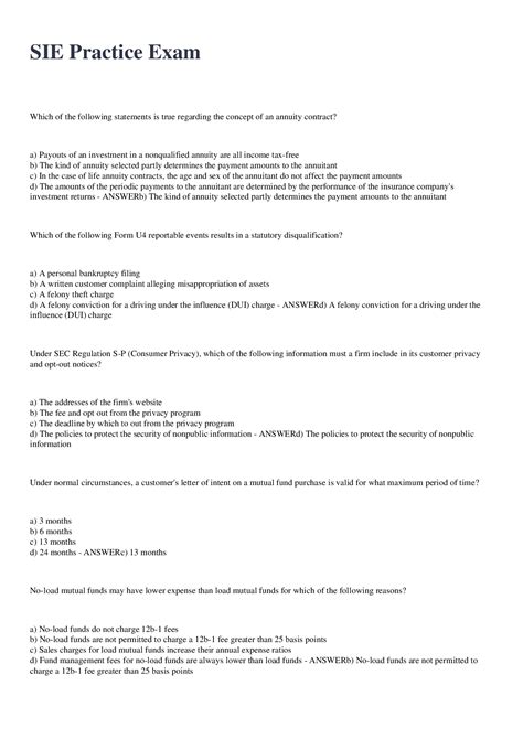 SIE Practice Exam 2022/2023 - Scholarfriends