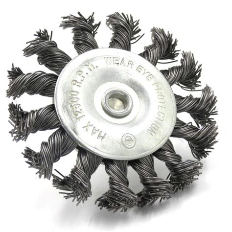Buy Luerme Heavy Duty Rotary Twist-Knot Cup Wire Wheel Steel Brush 4 ...