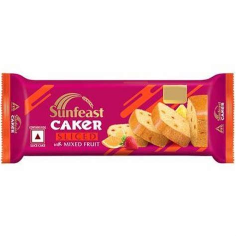 Caker Sliced Cake - Mixed Fruit, Soft & Fluffy Sunfeast – JITCO