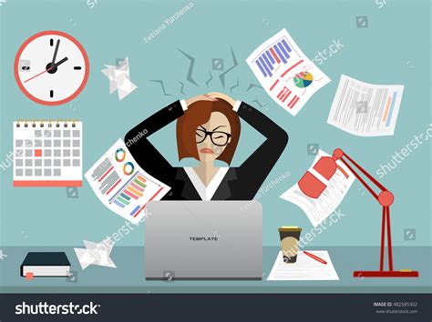 Work Stress Clip Art