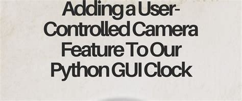Image result for Python Camera GUI