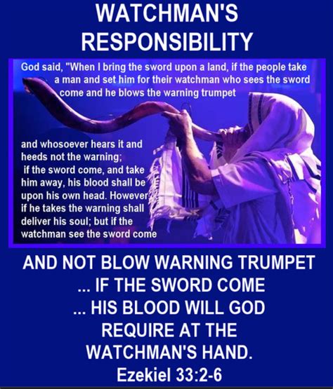 Ezekiel 33: God's Watchmen Instructions and Responsibilities
