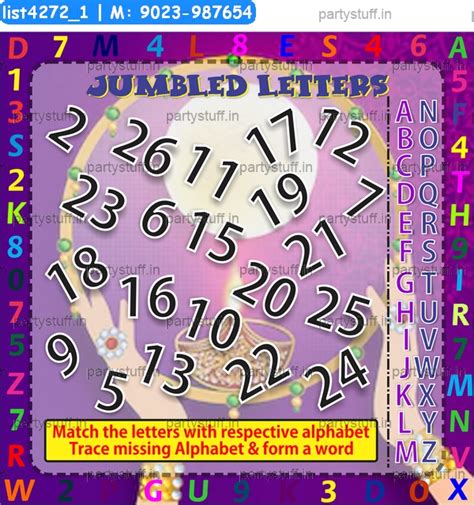 Product Class Word Guess Missing Numbers Designs