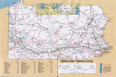 Pennsylvania Map Turnpike
