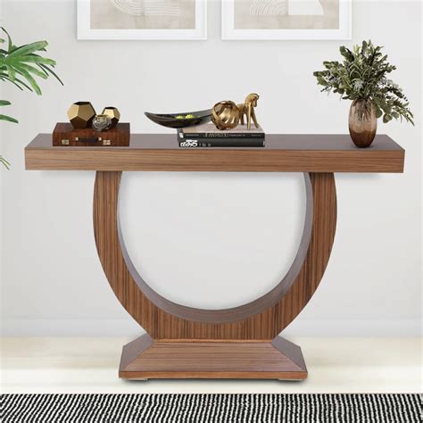 Nobilic Solid Wood Console Table (Teak) – DZYN Furnitures