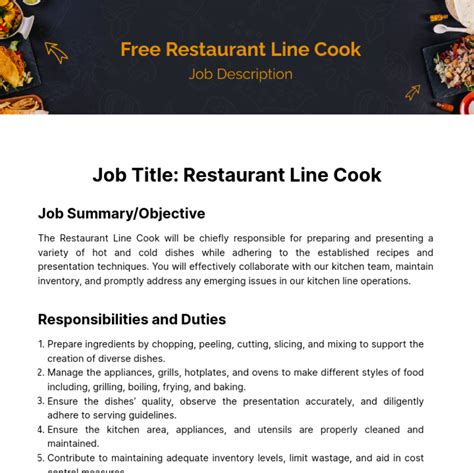Rezultat imagine pentru Line Cook