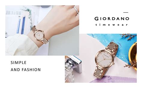 Giordano Eleganza Collection Analog Watch for Women with Crystal ...
