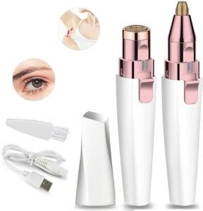 BELENZO Premium Rechargeable 2 in 1 eyebrow trimmer Face,Lips, Nose ...