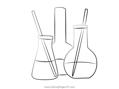 Science Lab Coloring Pages 的图像结果