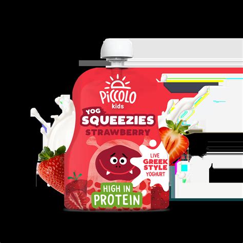 Piccolo Yoghurt Squeezies Strawberry Baby Food | Piccolo Organic Baby Food