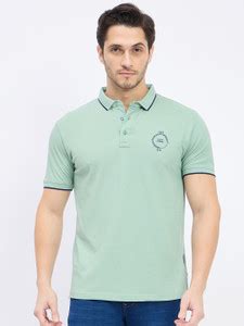 DUKE Solid Men Polo Neck Green T-Shirt - Buy DUKE Solid Men Polo Neck ...