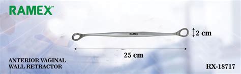 Ramex Anterior Vaginal Wall Retractor (Depressor) Hand Held Retractor ...