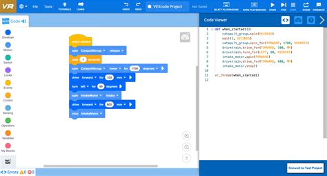 Using Python Code with VEX 的图像结果
