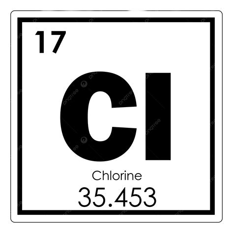 Chlorine Chemical Element Element, Chlorine, Element, Science PNG ...