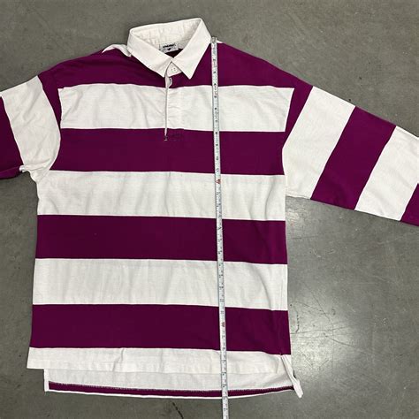 Vintage Le Tigre Rugby Striped Shirt Mens Large 80s 9… - Gem