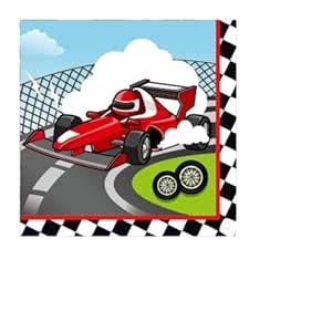 Buy Wanna Party 20PCS Race Car Dinner Paper Napkins - Disposable ...