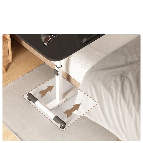 SAVYA HOME Multipurpose Height Adjustable Movable Desk with Adjustable ...