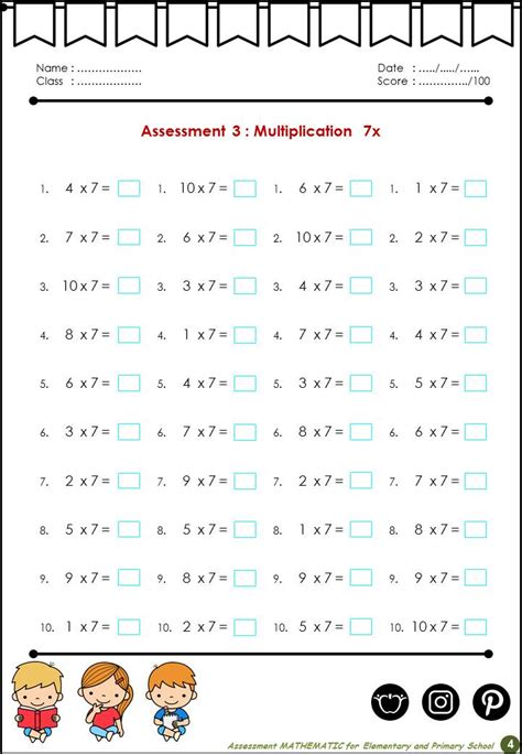 Image result for Elementary Math Worksheets Multiplication