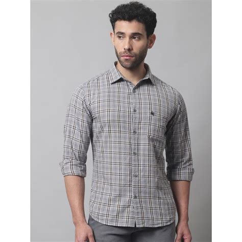 Buy Cantabil Men Dirty Grey Shirt Online