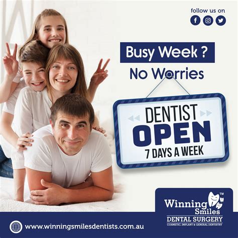 Dentist Open 7 Days | Dental marketing, Dental posters, Dental emergency