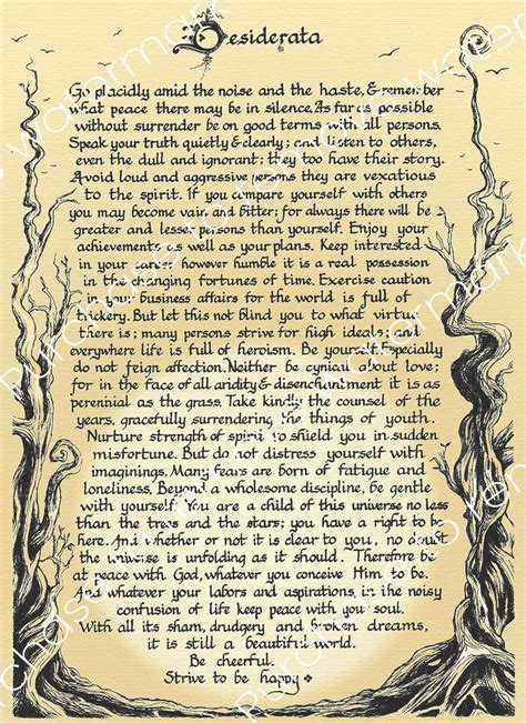 Desiderata Printable Text Free | All FREE Printables