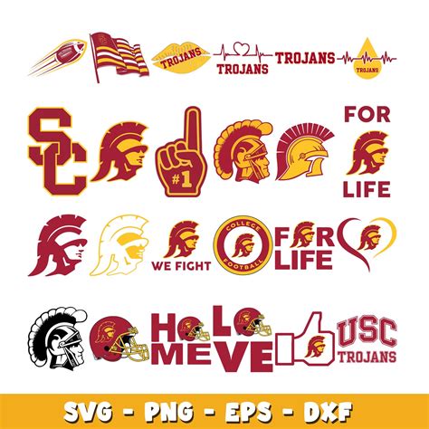 Usc Trojans Logo Svg USC TROJANS TROJAN HEAD LOGO Official NCAA