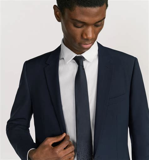 Gradient Dior Gravity Tie Navy Blue and White Silk | DIOR