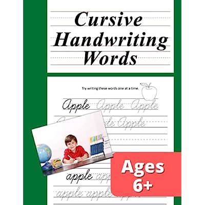 Buy Cursive Handwriting Words: Learning Cursive Handwriting Workbook ...