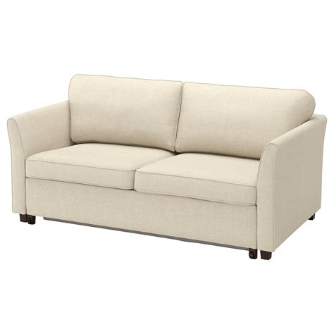EKHOLMA 2-seat sofa-bed, Kilanda light beige - IKEA