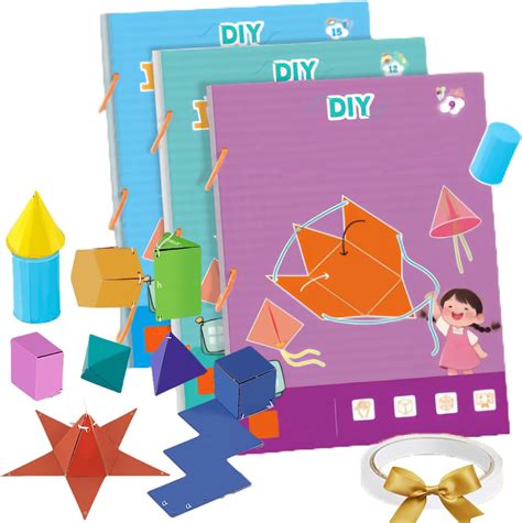 2025 New Pull String 3D Geometry Learning Book with Double-Sided Tape ...