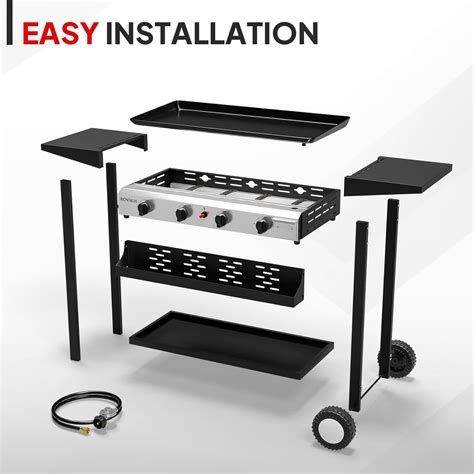 ROVSUN 4 Burner Portable Propane Griddle with India | Ubuy